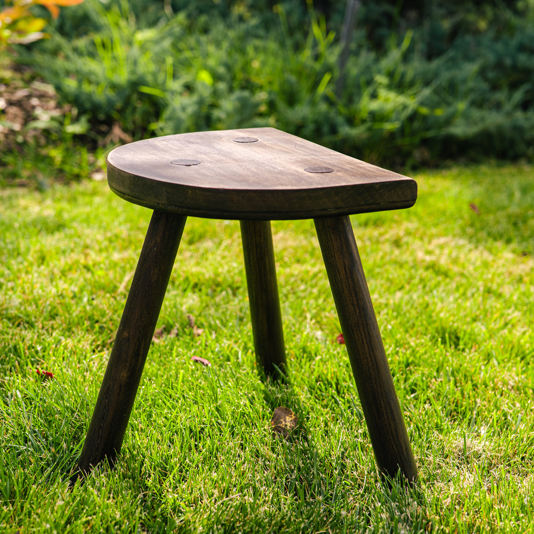 Rustic wooden stool