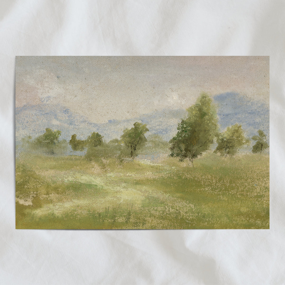 Through the pasture (custom frame) 11x14”