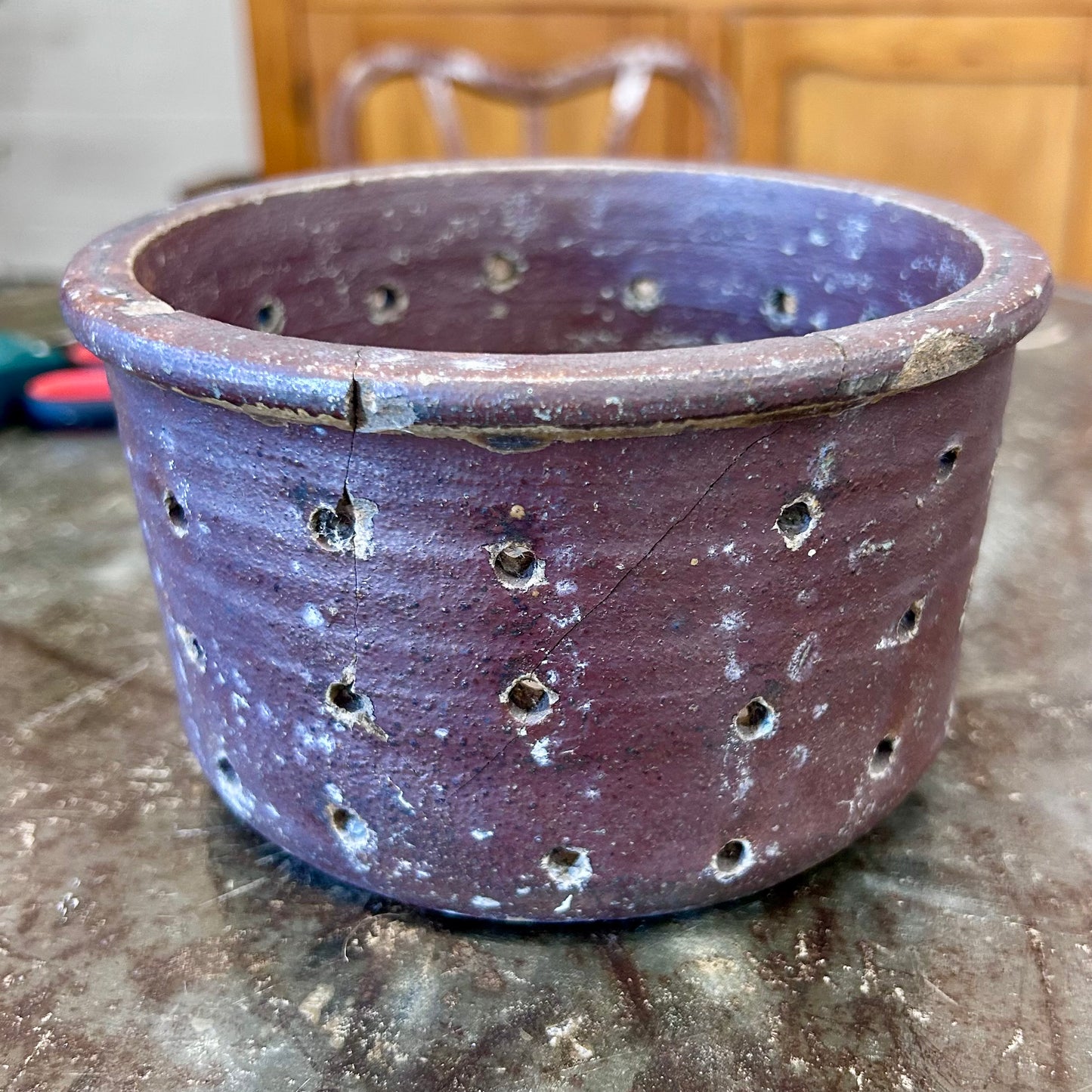 Antique French Earthenware Cheese Mould