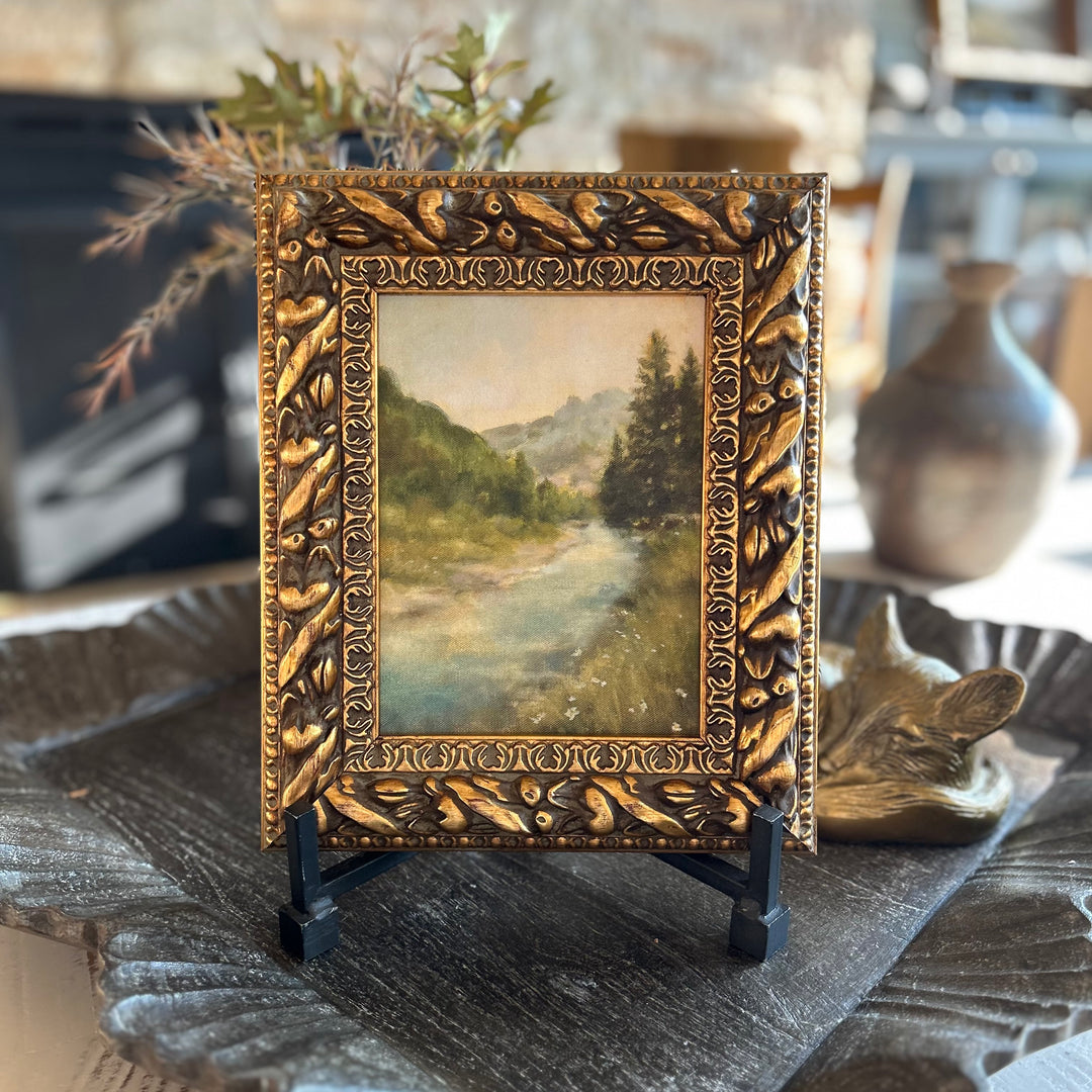 Evergreen view framed fine art print