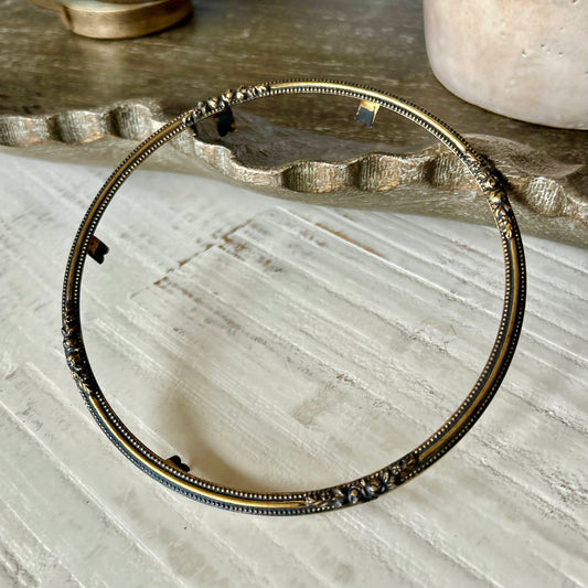 Antique Gilt Bronze Frame Ring