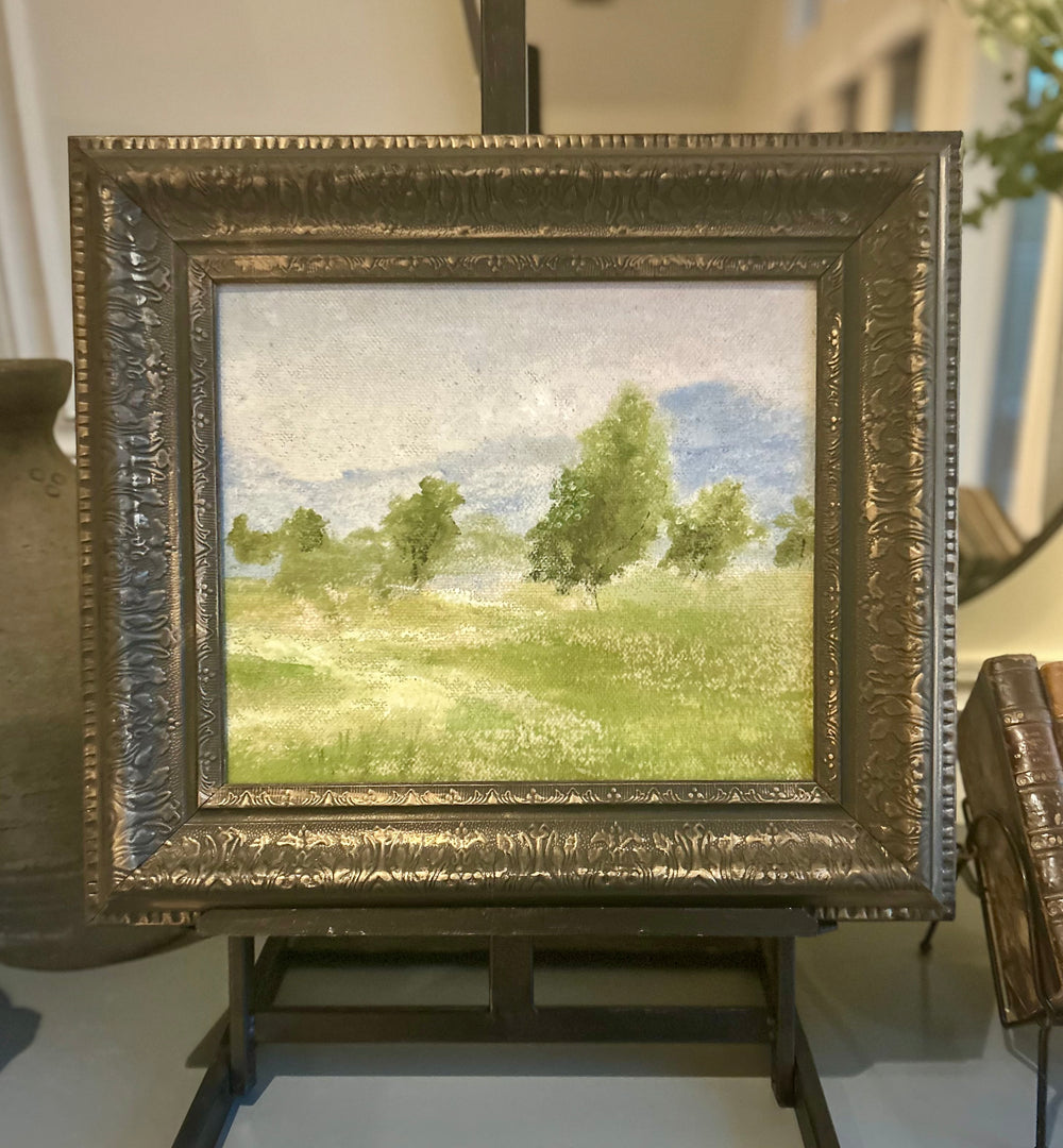 Through the pasture (custom frame) 11x14”