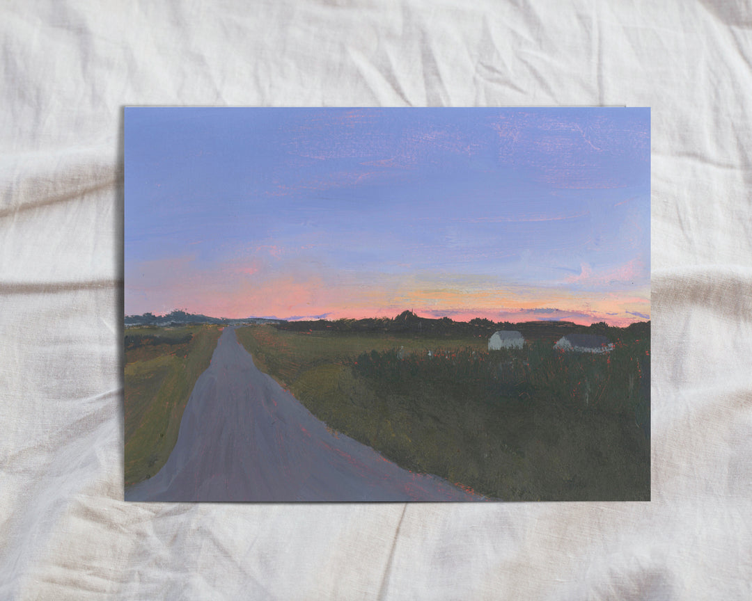 Homeward glow (custom frame) 12x16”