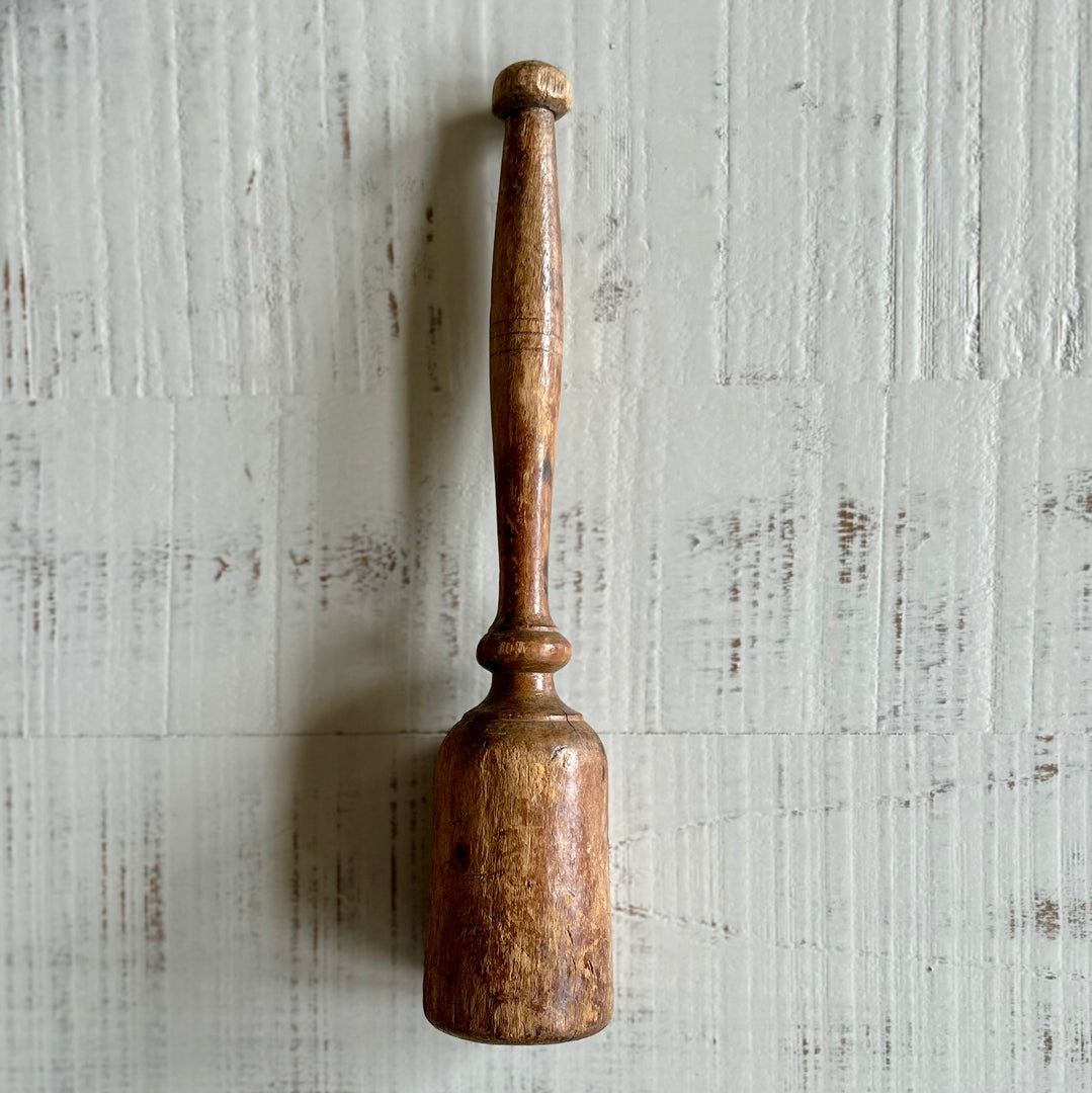 Antique wooden mashers