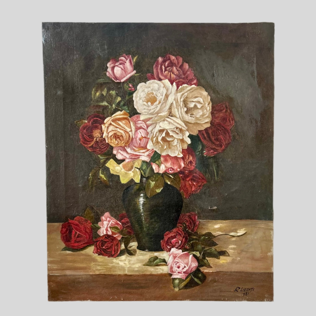 Bouquet de roses (1921) by r. Liechti