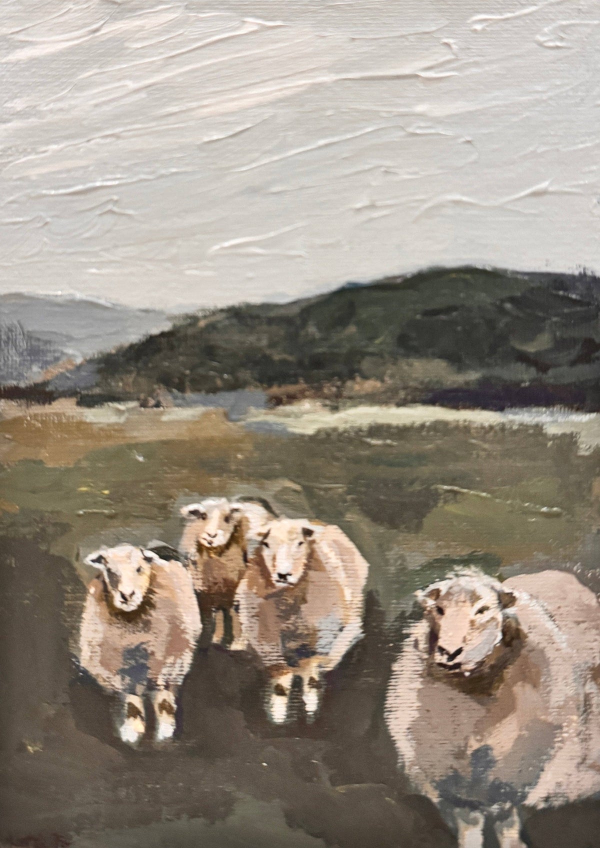 "Field of Sheep" Print (framed)