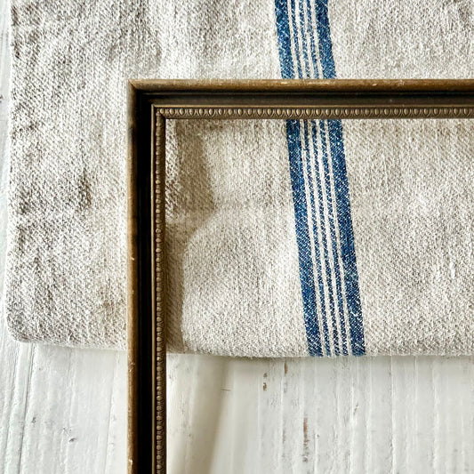 Antique Brass-Toned Beaded Frame