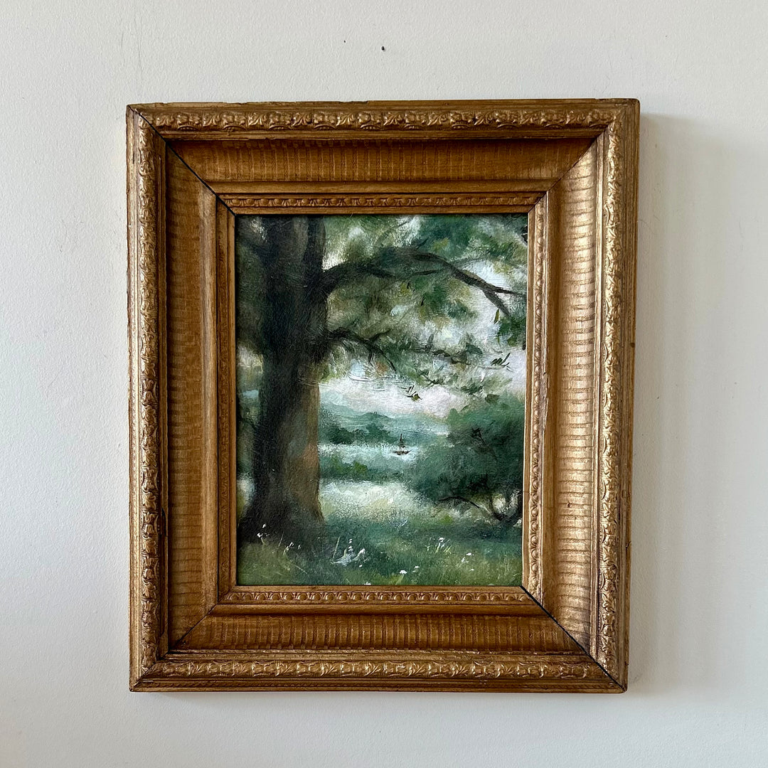 Beyond the Grandfather Tree (shown in antique frame)