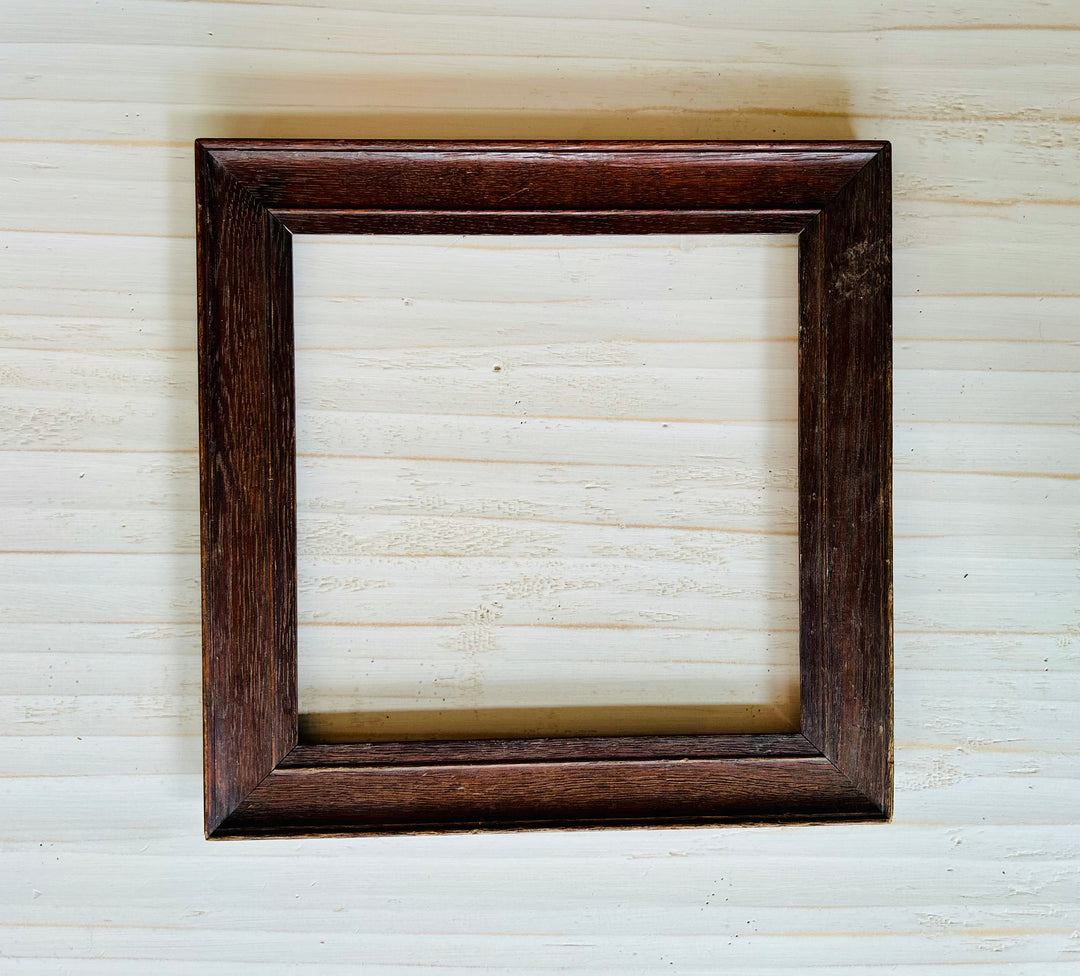 Vintage rustic wooden frame