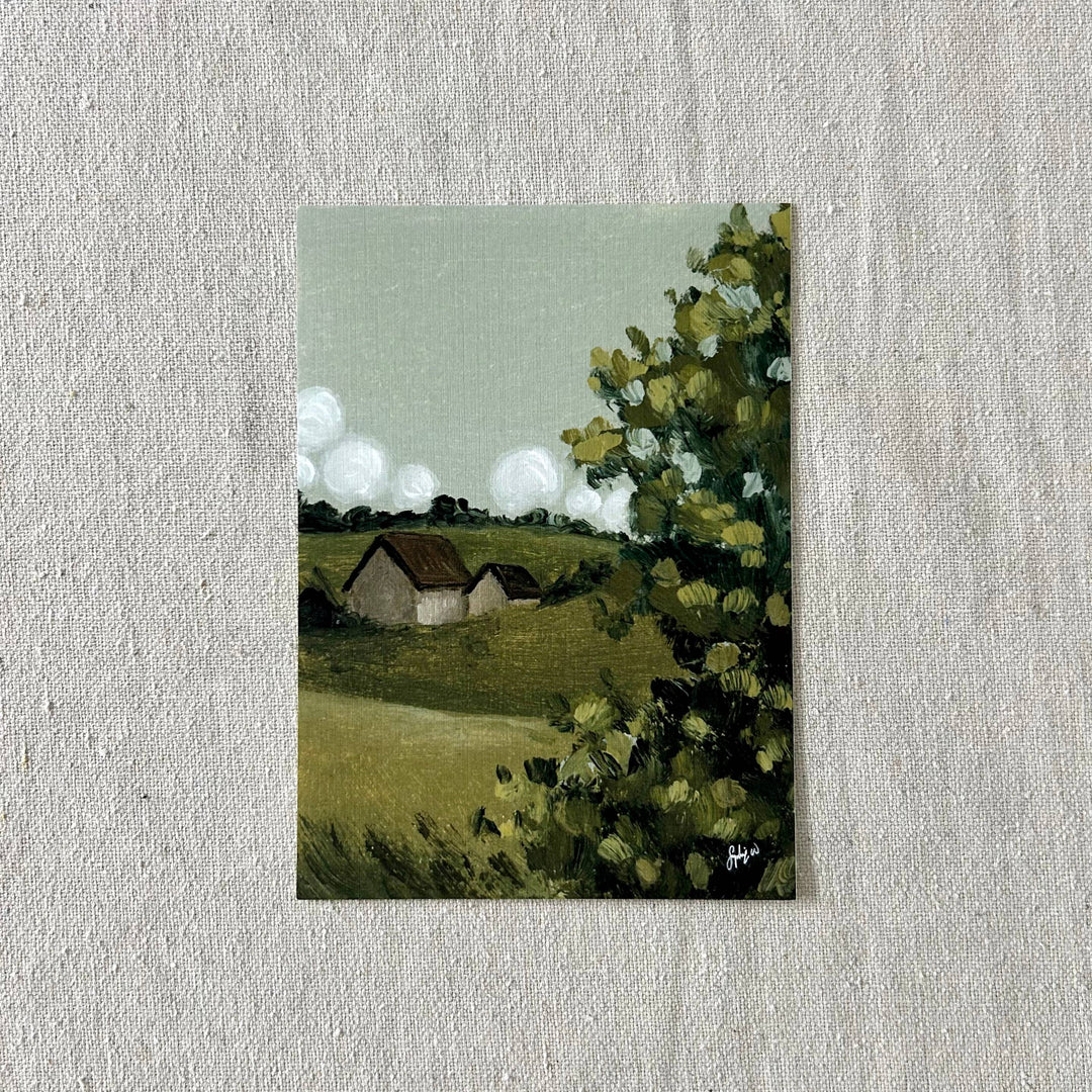 "Villas on the Green" Fine Art Print (Framed)