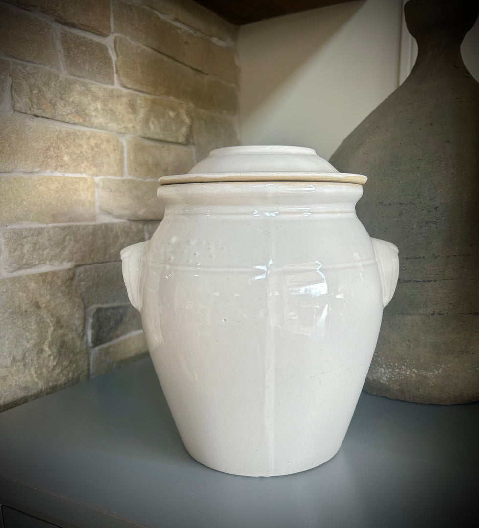 Antique French confit pot