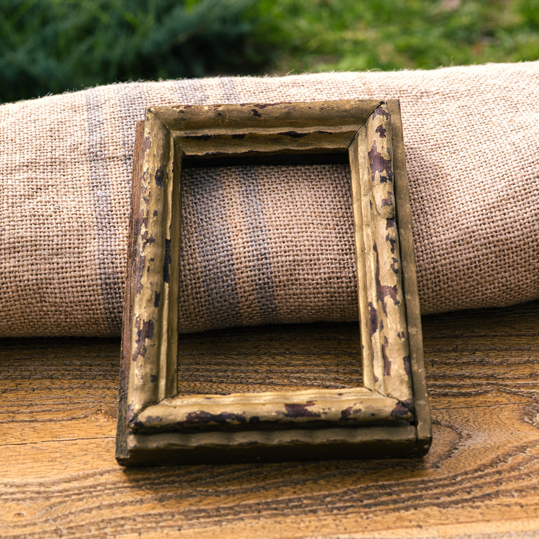 Petite Antique giltwood frame