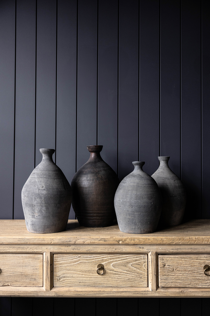 Atelier Vintage Found Black Greys Vase