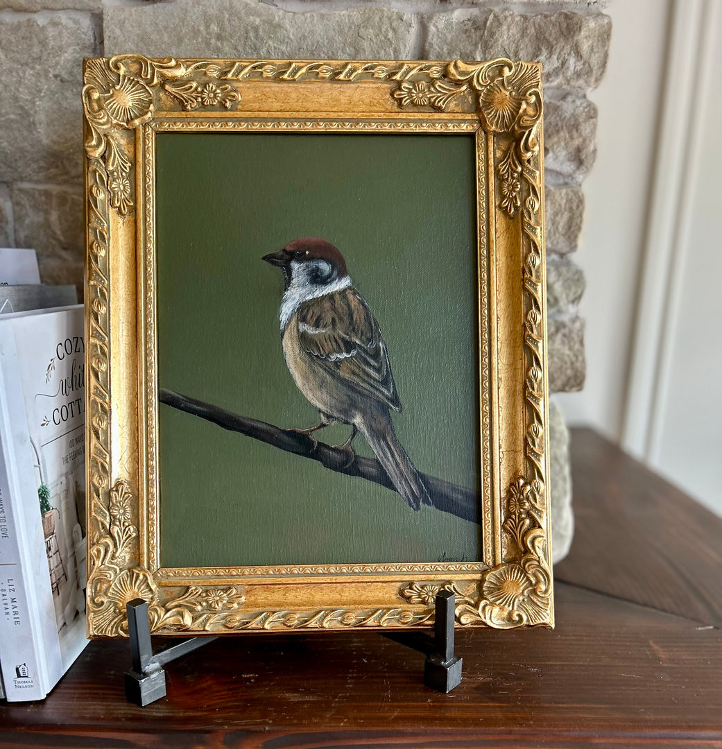 Quiet Observer - framed original 9x12”