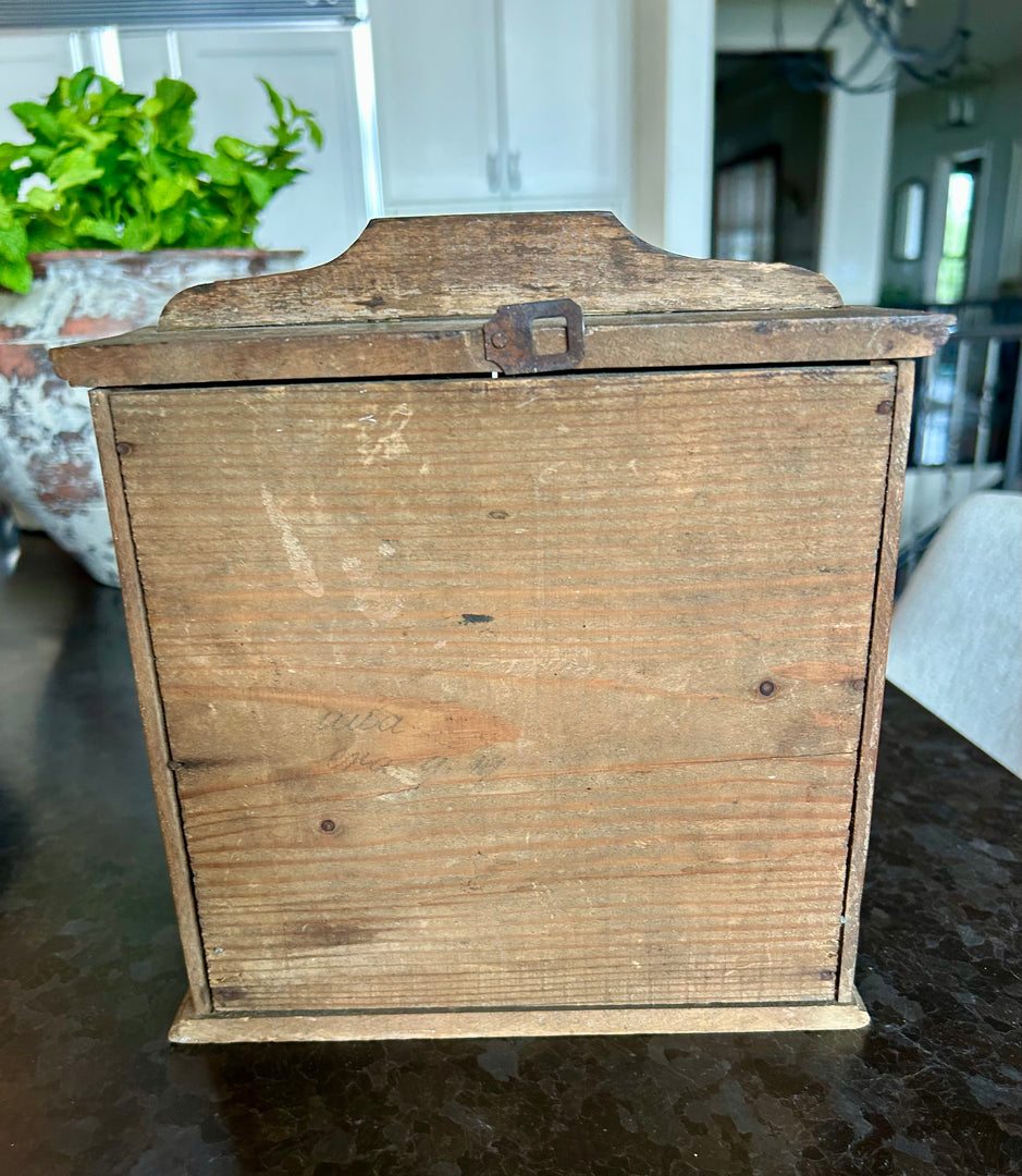 Vintage spice chest