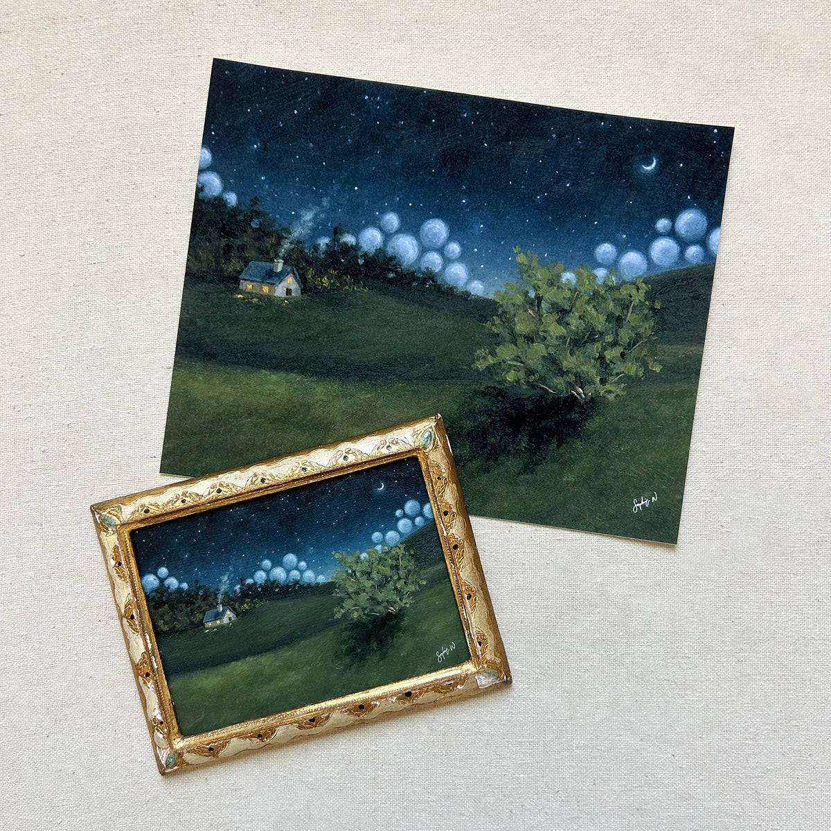 "Stories at Twilight" Fine Art Print (framed)