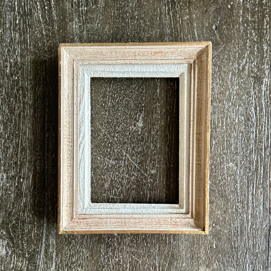 Petite antique wooden frame