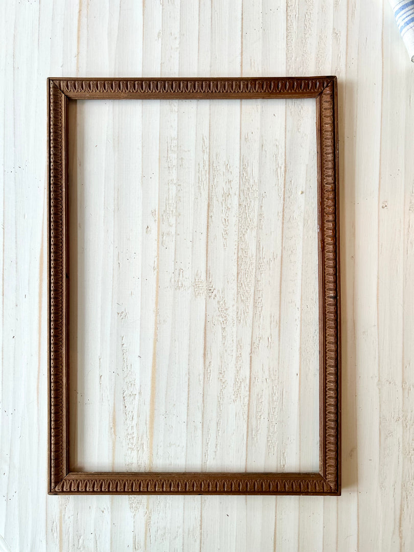 Antique hand carved frame