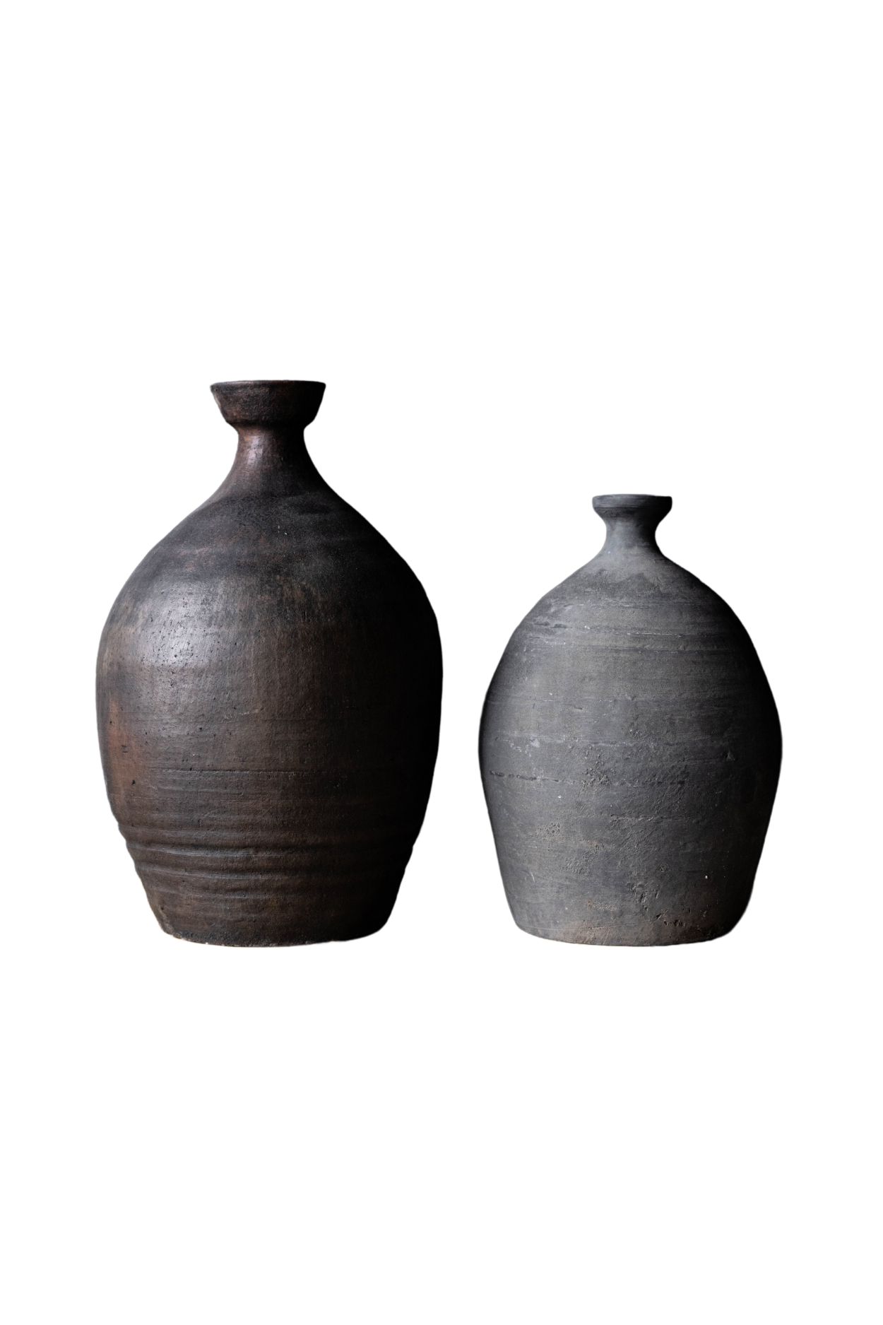 Atelier Vintage Found Black Greys Vase