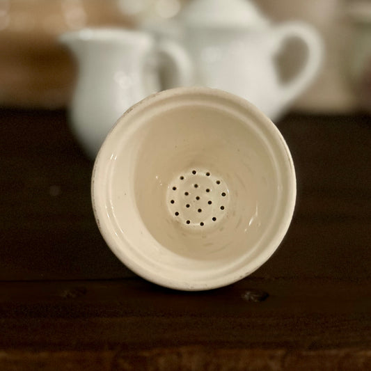 Antique Porcelain Tea Strainer