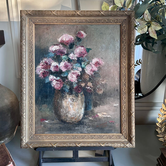 Vintage Signed Floral Still Life