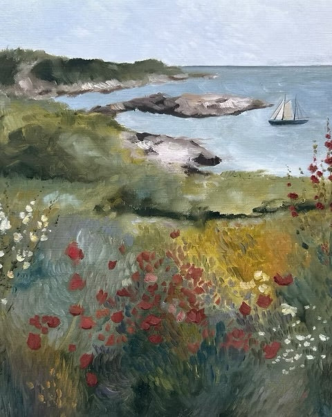 Celia Thaxter’s garden (framed)