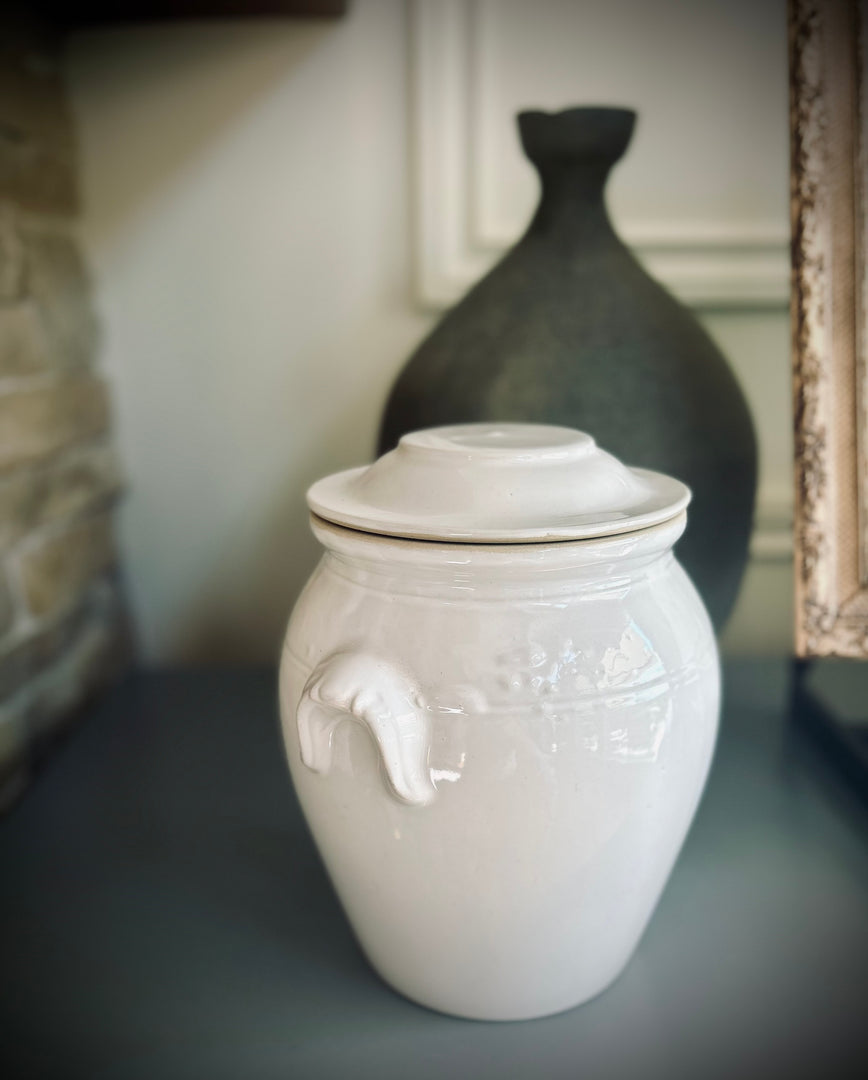 Antique French confit pot