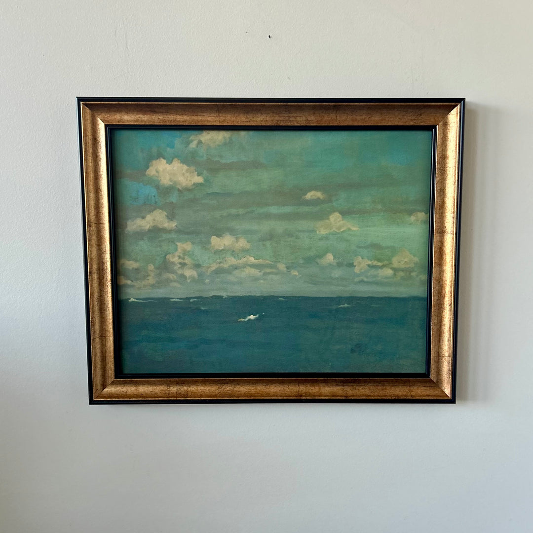 Violet & silver - the deep sea framed canvas print