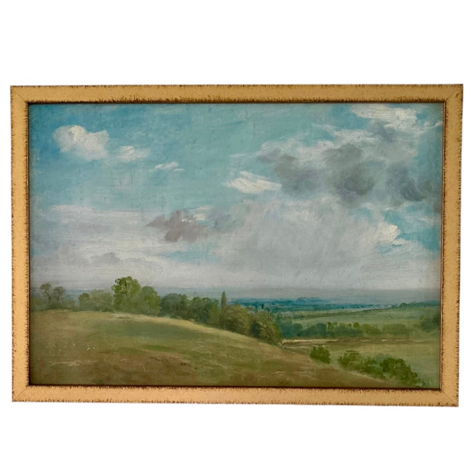 Summer landscape near Dedham - stretched canvas