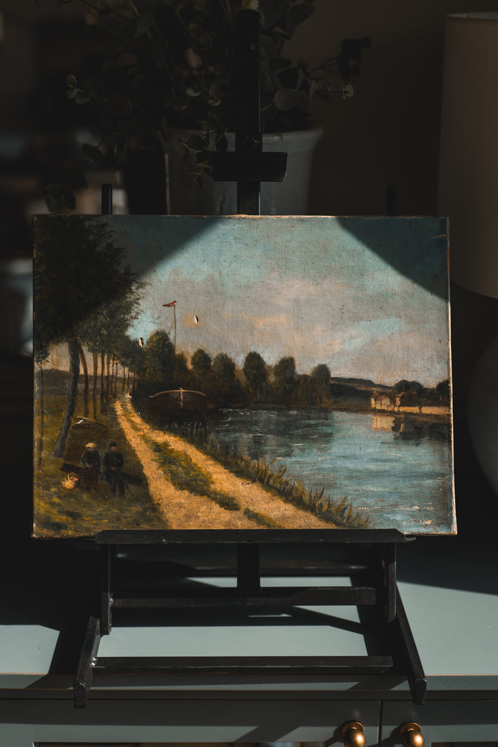 By the River - Oil on Canvas