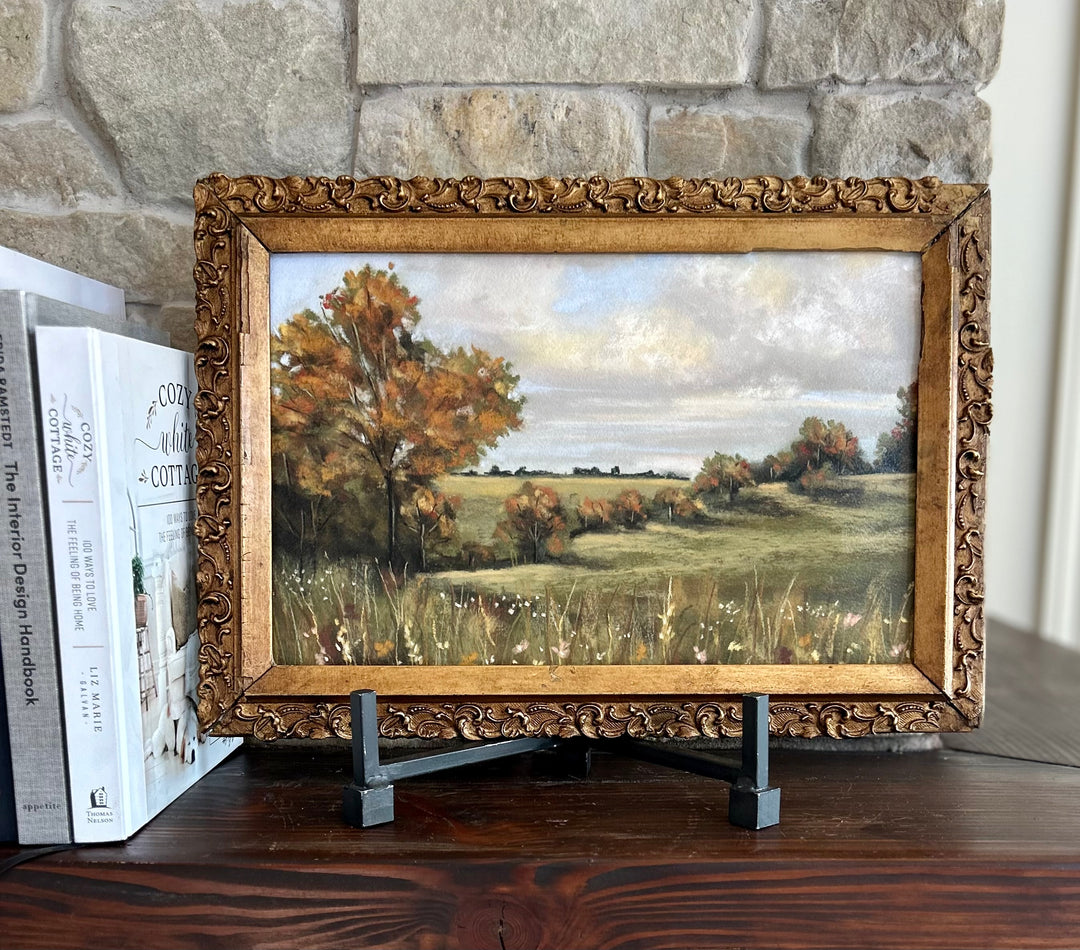 Changing leaves in French antique frame