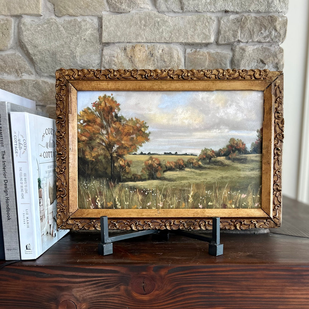 Changing leaves in French antique frame