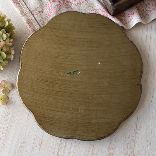 Vintage Italian Sezzatini Gilt Tray