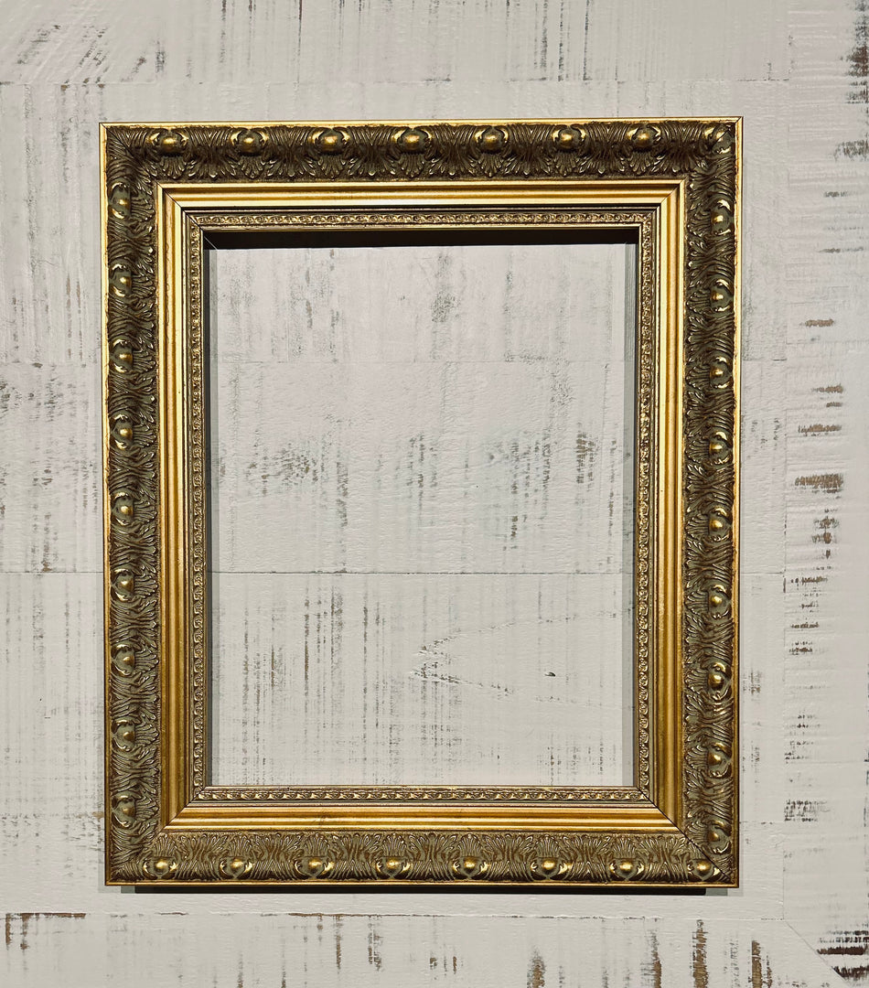 New - Vintage Style Gold Wood Ornate Frame 11x14”