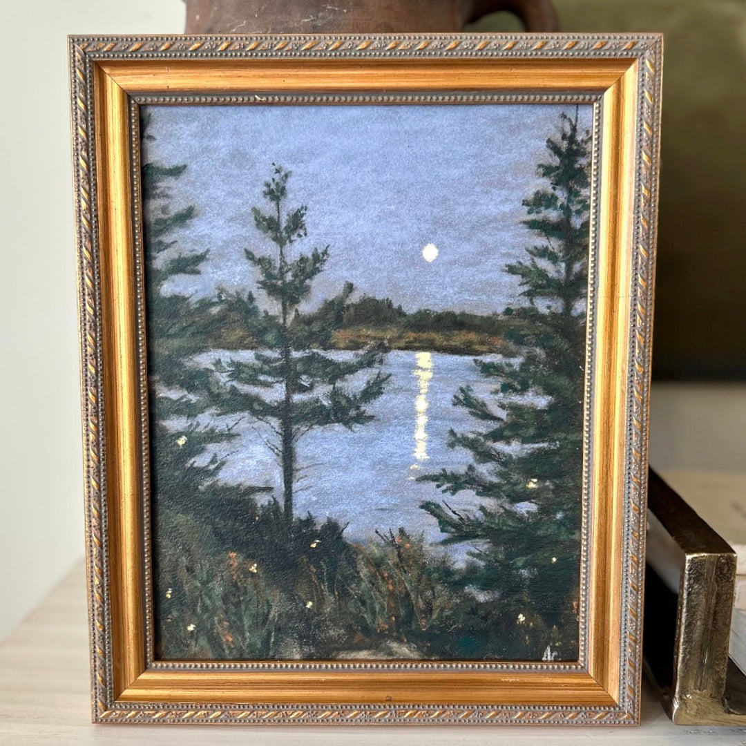 Fireflies On The Lake (framed)