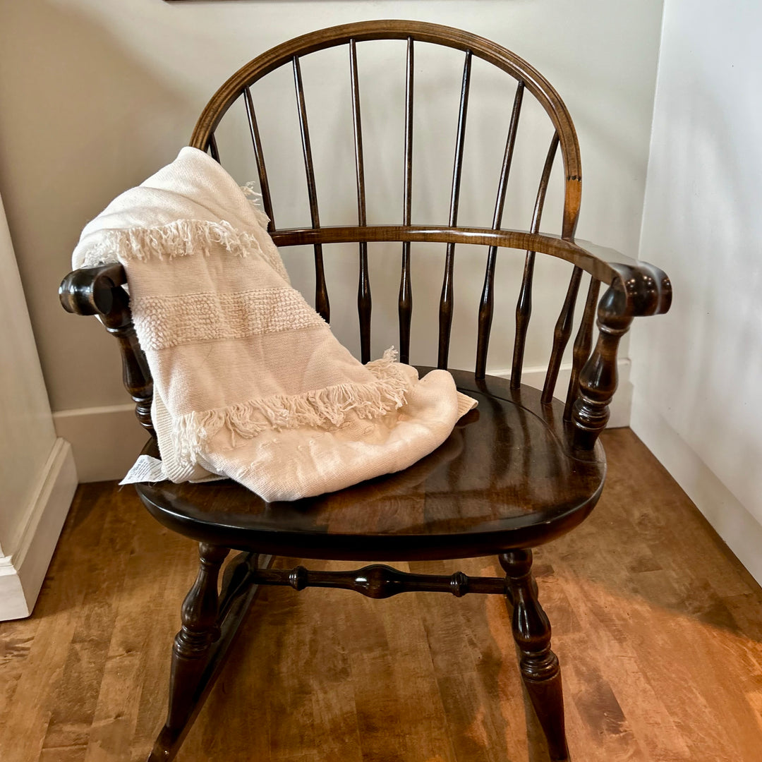 Nichols & stone dark oak Windsor rocking chair