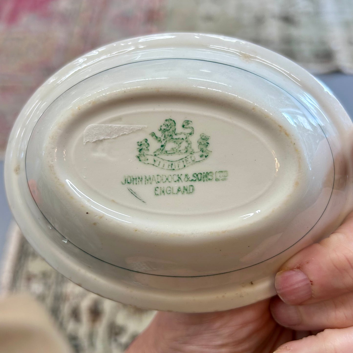 Vintage John Maddock & Sons Soap Dish | England