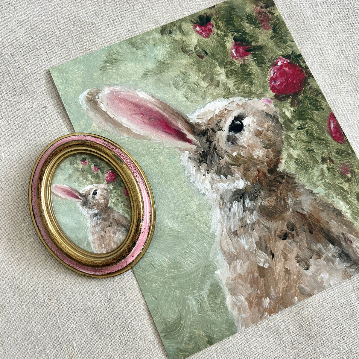 "Among Strawberry Bushes" Framed Fine Art Print