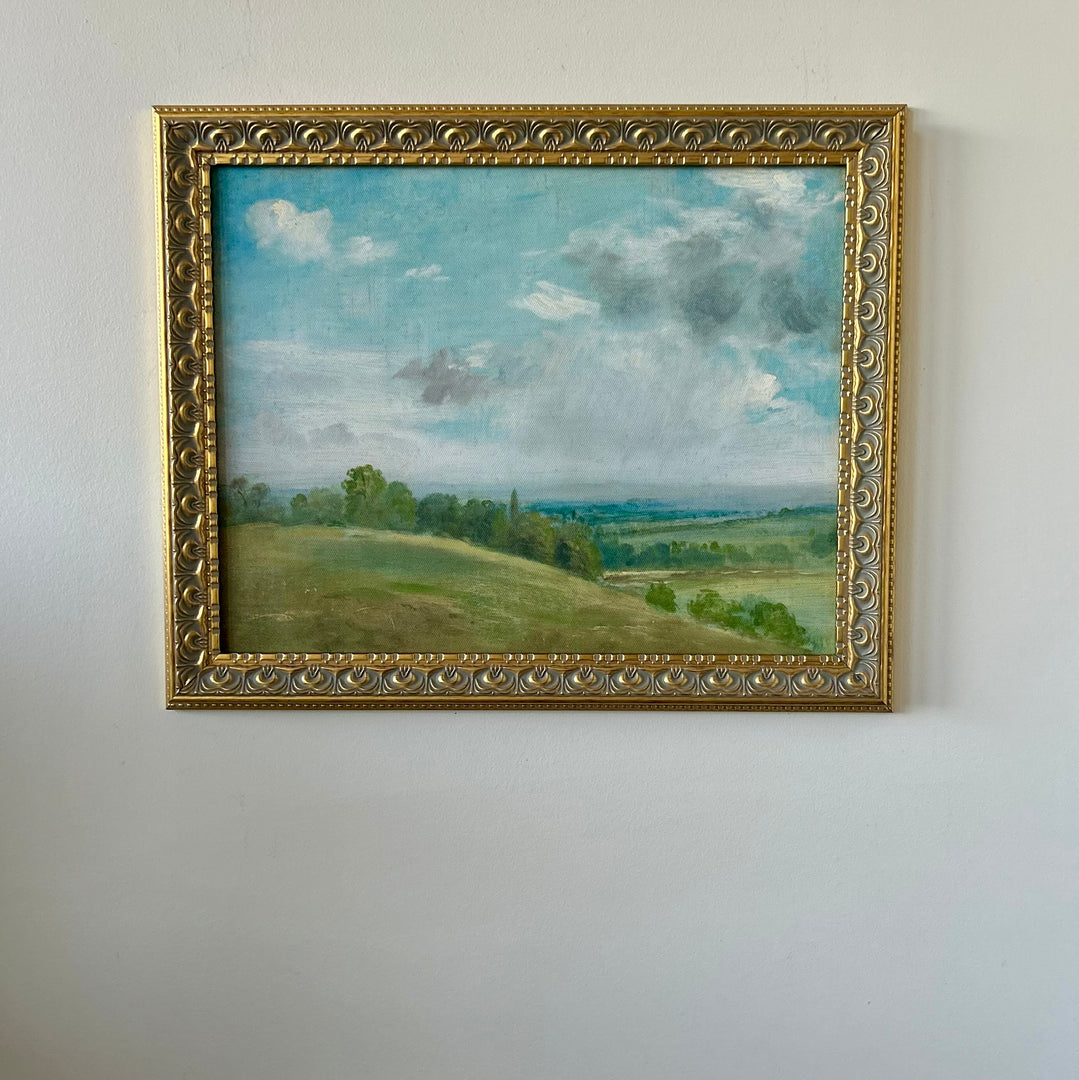 Summer Landscape near Dedham - framed canvas print