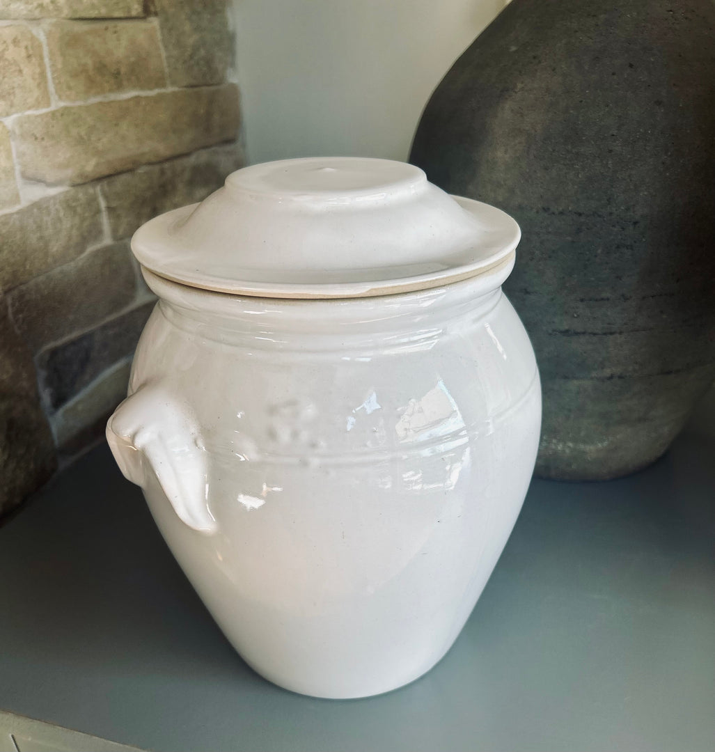 Antique French confit pot