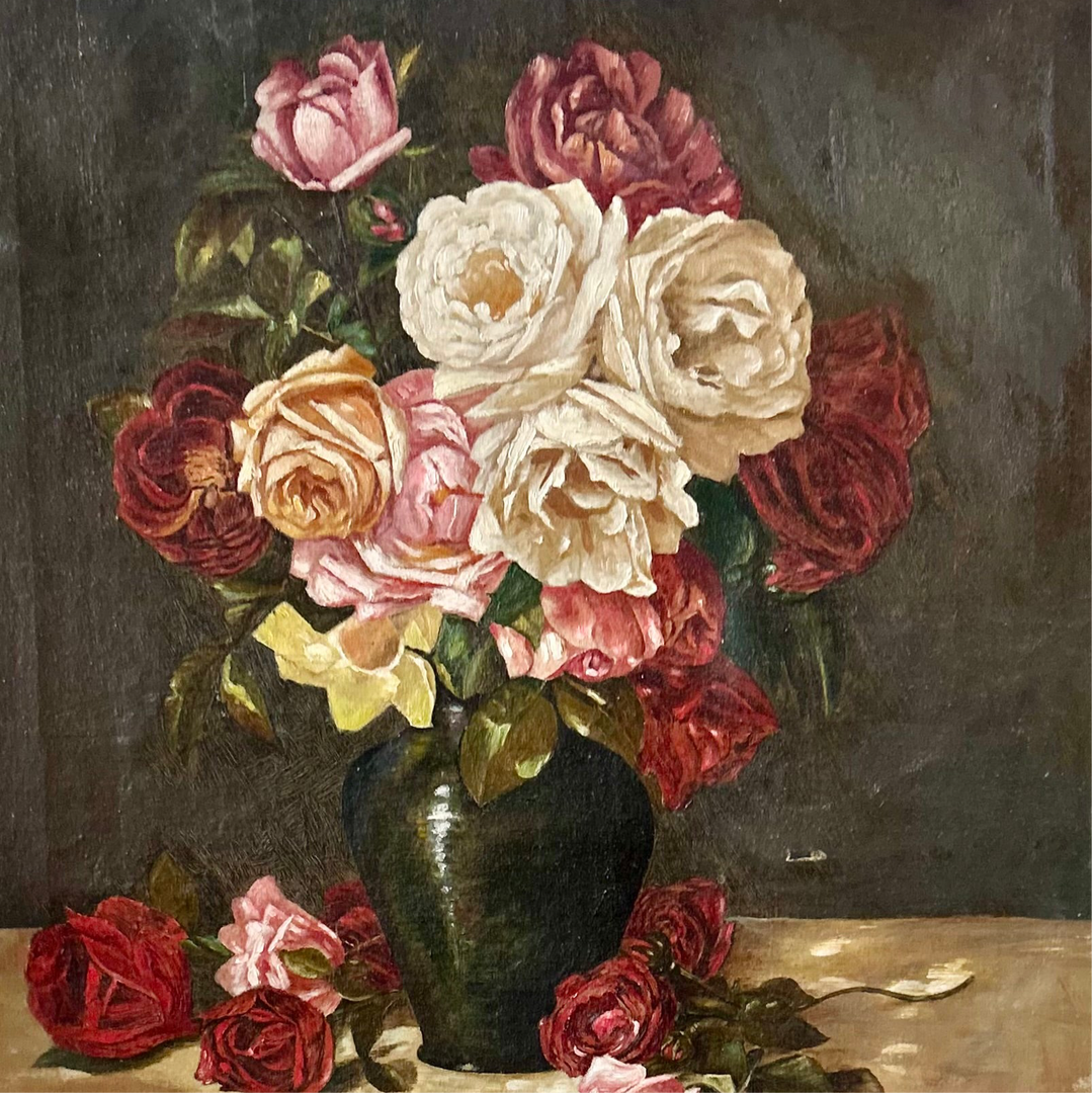 Bouquet de roses (1921) by r. Liechti