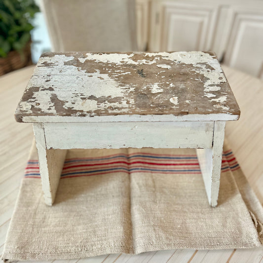 Timeworn Country Wooden Stool