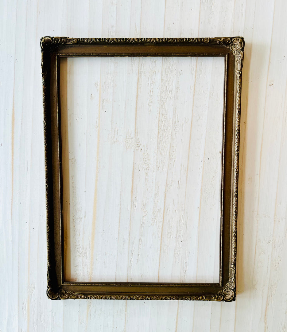 Antique dark gold frame