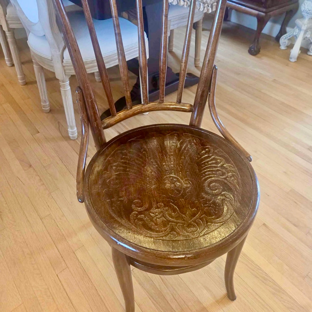 Pair of Early 20th-century Bentwood cafe Chairs (unmarked)