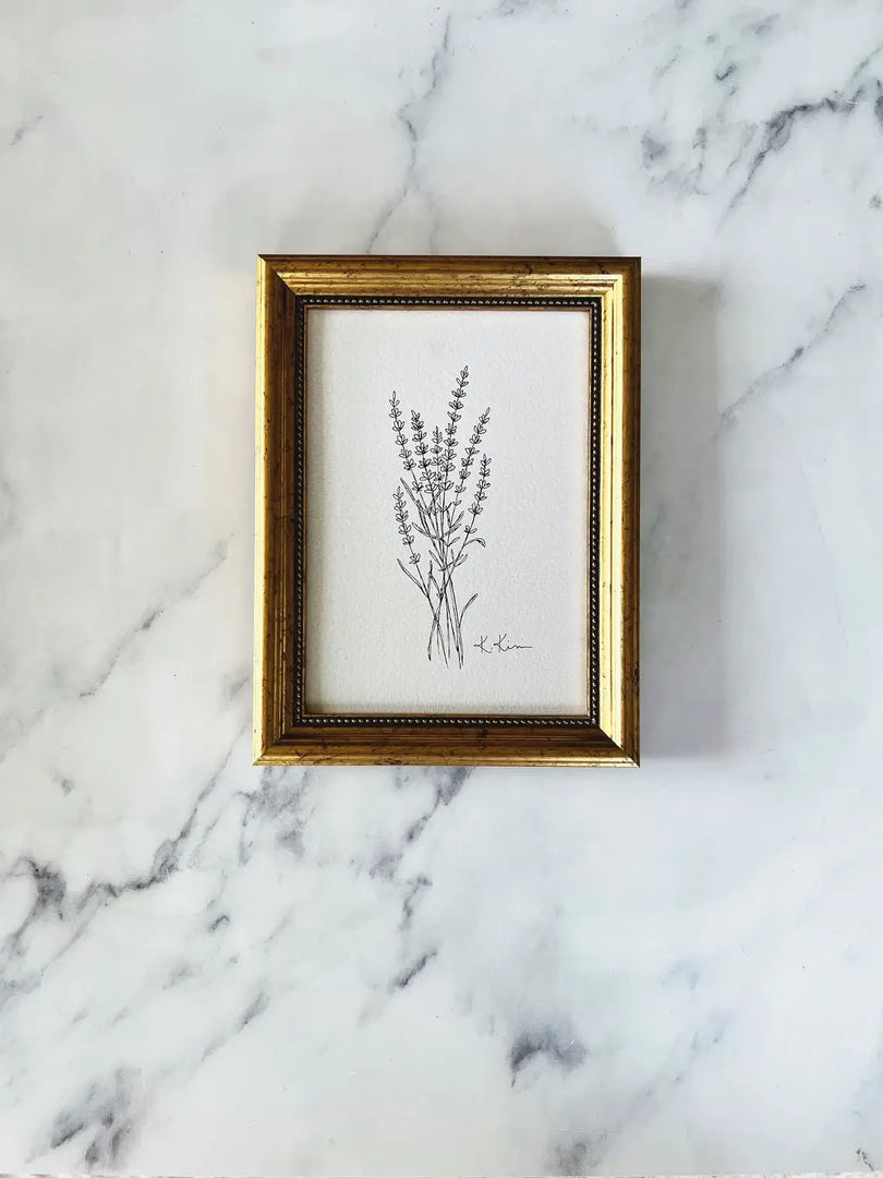 LAVENDER II - Art Print (framed) 5x7"