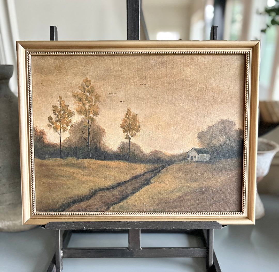 The Golden Hour-Framed Original acrylic on canvas 12x16”