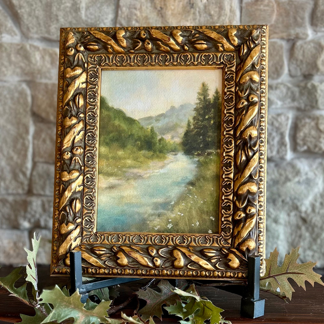 Evergreen view framed fine art print