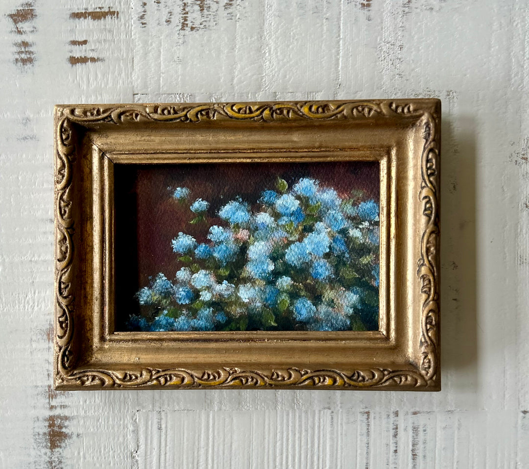Blue Hydrangea Framed Fine Art Print 4x6”