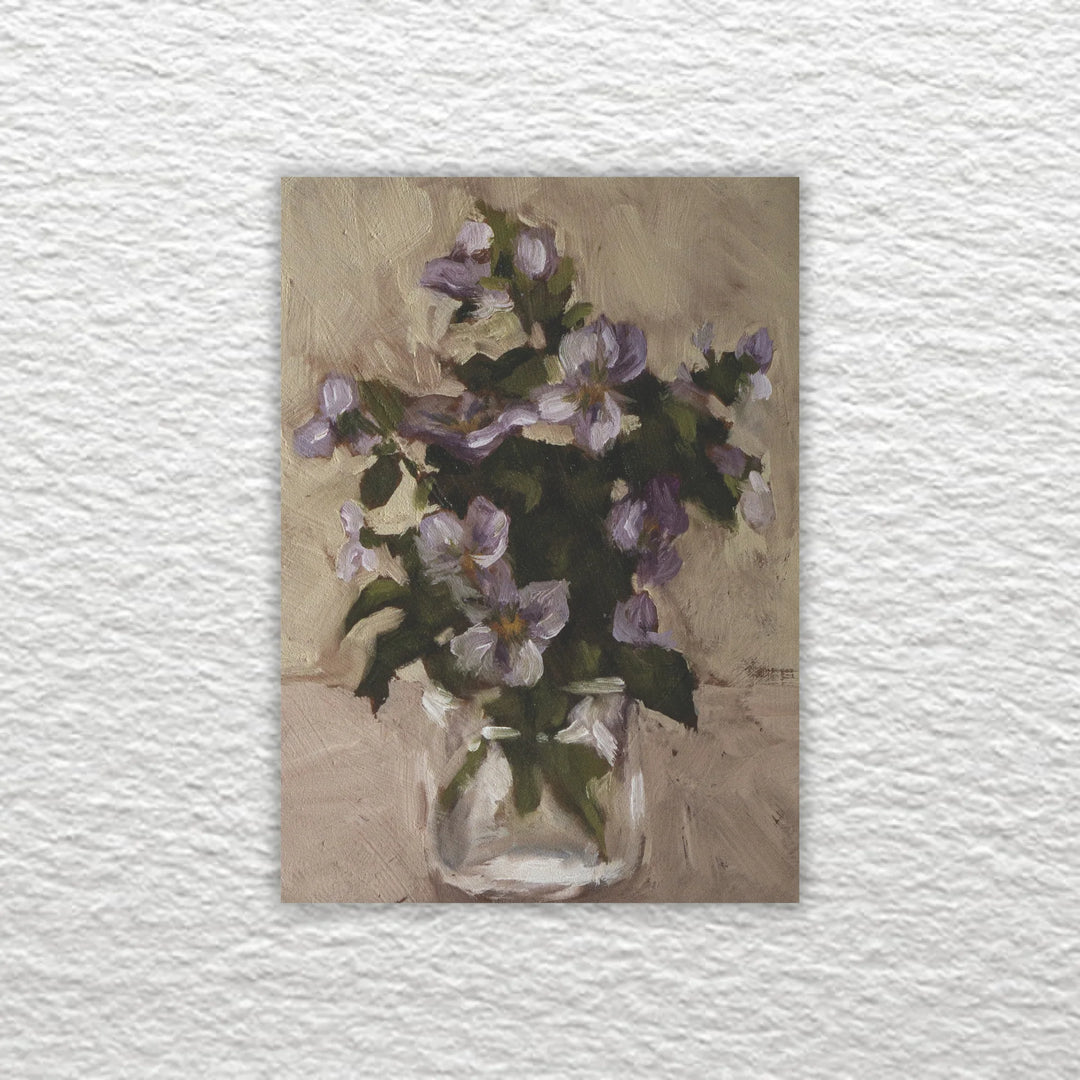 Pansies II (Framed) 4x6”