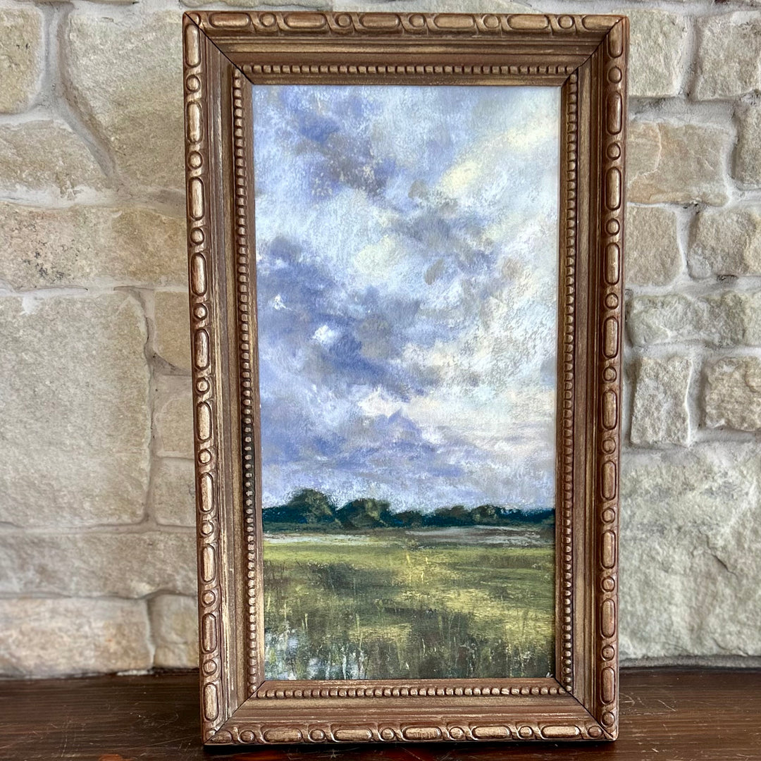 Land & sea in vintage frame